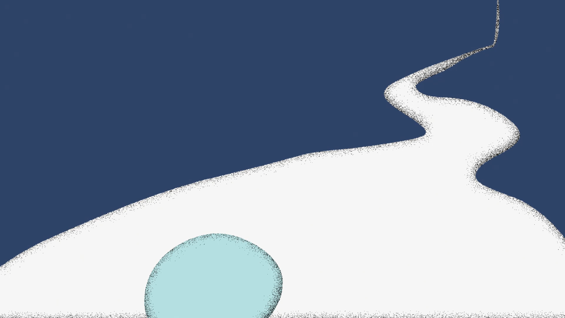 Ein Objekt bewegt sich auf sein Ziel zu, symbolisiert die Reise von Achtsamkeit und positiver Veränderung im Business
