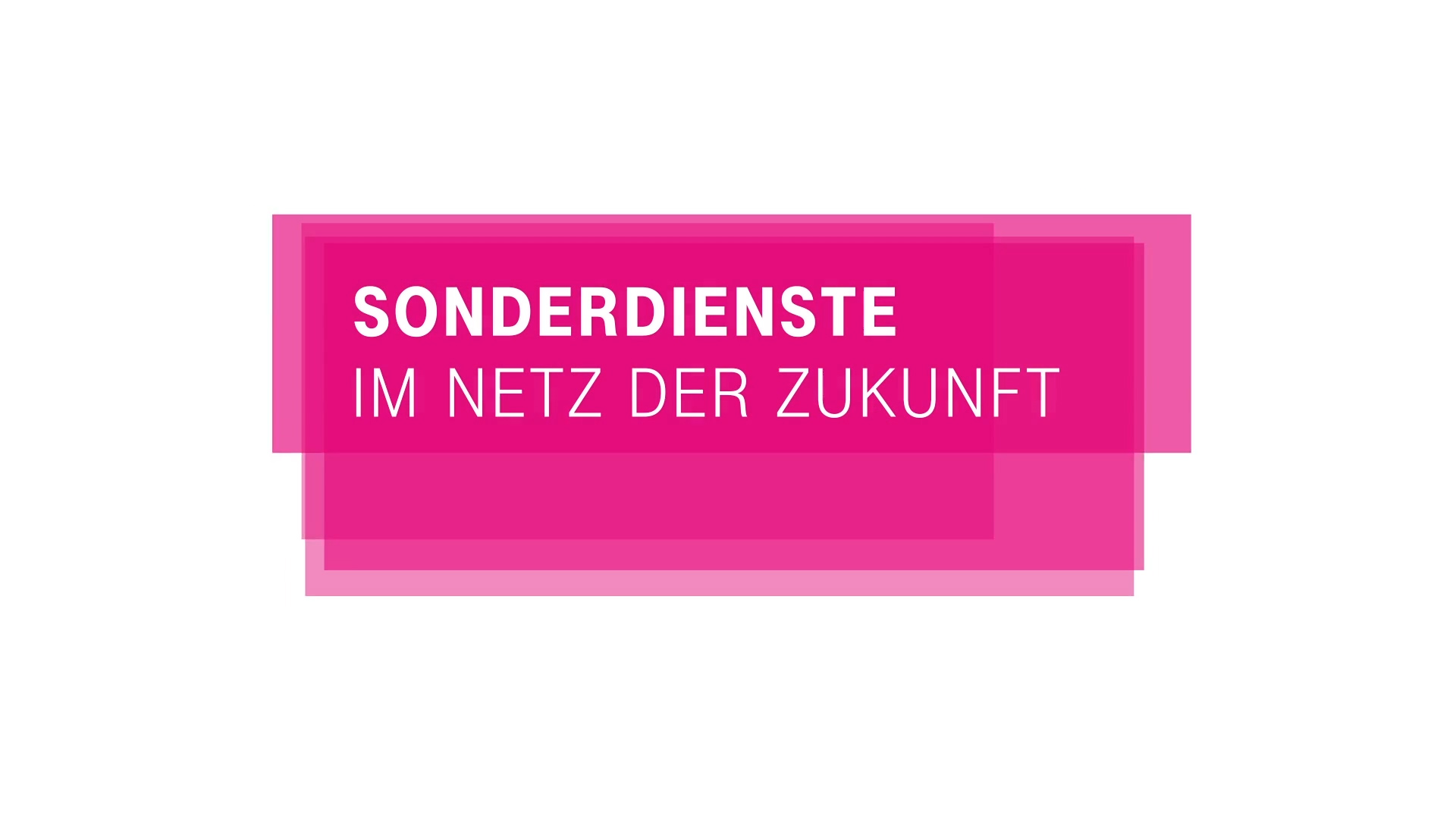 Visuelle Darstellung des Sonderdienste Films, der Telekommunikationslösungen zeigt